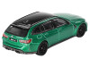 BMW M3 Competition Touring Isle of Man Green Metallic with Black Top Limited Edition to 3600 pieces Worldwide 1/64 Diecast Model Car Mini GT MGT00764