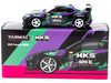 Toyota GR86 RHD Right Hand Drive HKS Black with Graphics Global64 Series 1/64 Diecast Model Tarmac Works T64G-038-BK