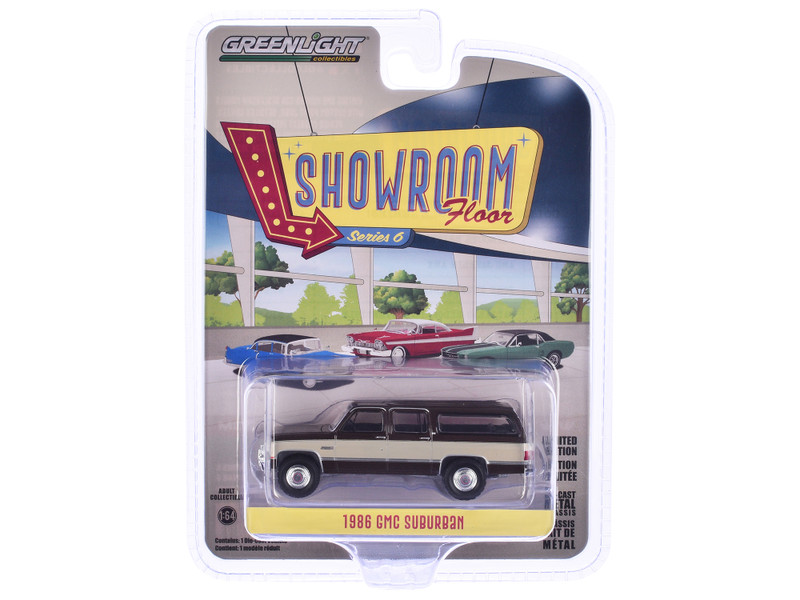 1986 GMC Suburban Indian Bronze and Doeskin Tan Showroom Floor Series 6 1/64 Diecast Model Car Greenlight 68060E