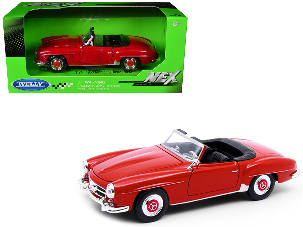 1955 Mercedes Benz 190 SL Red NEX Models Series 1/24 Diecast
