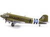Douglas C 47 Skytrain Transport Aircraft Night Fright 79th Troop Carrier Squadron 436th Troop Carrier Group D Day 1944 United States Army Air Forces 1/100 Diecast Model FS033D