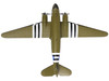 Douglas C 47 Skytrain Transport Aircraft Night Fright 79th Troop Carrier Squadron 436th Troop Carrier Group D Day 1944 United States Army Air Forces 1/100 Diecast Model FS033D