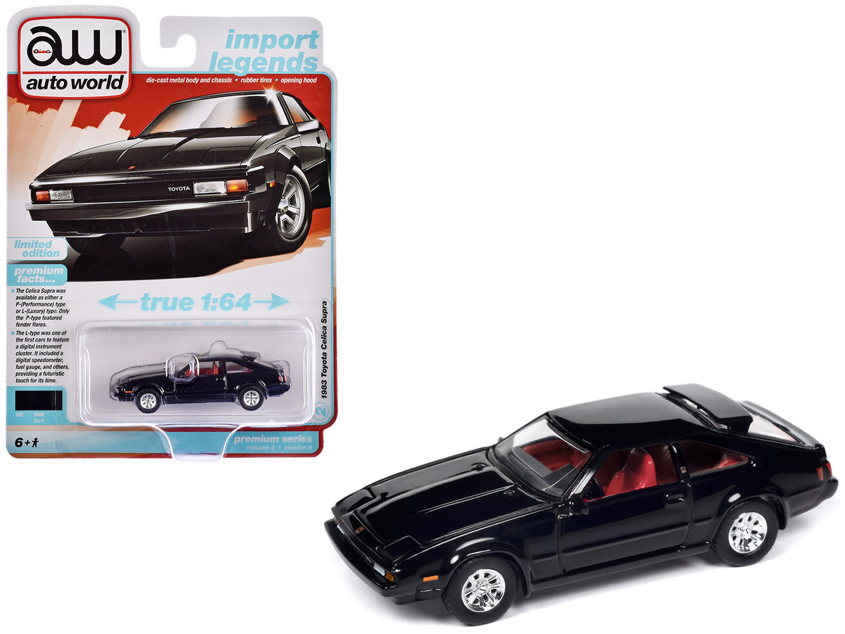 1983 Toyota Celica Supra Black with Red Interior Import