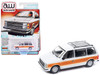 1985 Dodge Caravan Van White with Woodgrain Side Panels Mighty Minivans Series 1/64 Diecast Model Car Auto World 64442-AWSP167A