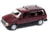 1985 Dodge Caravan Van Crimson Red and Black Mighty Minivans Series 1/64 Diecast Model Car Auto World 64442-AWSP167B