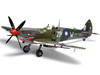 Level 4 Model Kit Supermarine Spitfire Mk VIII Fighter Aircraft with 3 Scheme Options 1/24 Plastic Model Kit Airfix A17002