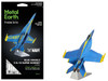 Model Kit Boeing F A 18 Super Hornet Fighter Aircraft Blue Angels #5 United States Navy Challenging Difficulty teel Model Metal Earth ICX212