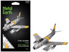 Model Kit North American F 86 Sabre Fighter Aircraft Jolley Roger United States Air Force Moderate Difficulty Steel Model Metal Earth ME1015