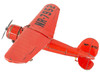 Model Kit Lockheed Vega 5B Monoplane Aircraft Little Red Bus Amelia Earhart Red Moderate Difficulty Steel Model Metal Earth ME1025