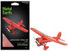 Model Kit Lockheed Vega 5B Monoplane Aircraft Little Red Bus Amelia Earhart Red Moderate Difficulty Steel Model Metal Earth ME1025