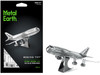 Model Kit Boeing 747 Commercial Aircraft Easy Difficulty Steel Model Metal Earth MMS004