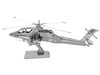 Model Kit Boeing AH 64 Apache Attack Helicopter Moderate Difficulty Steel Model Metal Earth MMS083