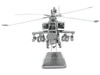 Model Kit Boeing AH 64 Apache Attack Helicopter Moderate Difficulty Steel Model Metal Earth MMS083