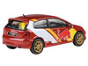 2001 Honda Civic Type R EP3 No Good Racing Red and White with Graphics 1/64 Diecast Model Car Paragon Models PA-55350