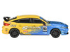 2023 Honda Civic Type R FL5 #95 Spoon Sports Livery Blue and Yellow 1/64 Diecast Model Car Paragon Models PA-55588