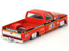 Chevrolet Silverado Pickup Truck Clod Buster Orange with Black Stripes Designed Jun Imai Tamiya x Kaido House Special 1/64 Diecast Model Car Mini GT KHMG130