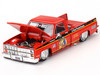 Chevrolet Silverado Pickup Truck Clod Buster Orange with Black Stripes Designed Jun Imai Tamiya x Kaido House Special 1/64 Diecast Model Car Mini GT KHMG130