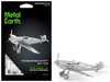 Model Kit Messerschmitt BF 109 Fighter Aircraft German Luftwaffe Moderate Difficulty Steel Model Metal Earth MMS118