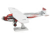 Model Kit Ford Trimotor Transport Aircraft White and Red Moderate Difficulty Steel Model Metal Earth MMS467