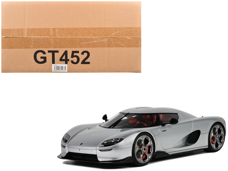 Koenigsegg CC850 Silver Metallic 1/18 Model Car GT Spirit GT452