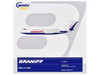 BAC 111 200 Commercial Aircraft Braniff International Airways EI BWP White with Blue Tail Gemini 200 Series 1/200 Diecast Model Airplane GeminiJets G2BNF1312
