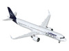 Airbus A321neo Commercial Aircraft Lufthansa 600th Airbus Aircraft D AIEQ White with Dark Blue Tail 1/400 Diecast Model Airplane GeminiJets GJ2238