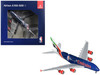 Airbus A380 800 Commercial Aircraft Emirates Airlines Official NBA Partner A6 EOD Dark Blue with Striped Tail 1/400 Diecast Model Airplane GeminiJets GJ2271