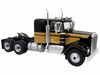 1974 Kenworth W900A Tractor with Refrigerated Trailer Bandit Trucking Black and Brown Big Rig Replicas Series 1/43 Diecast Model Iconic Replicas 43-0445