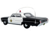 1964 Ford Galaxie 500 Police Car Mount Airy Mayberry Sheriff Black and White 1/43 Diecast Model Iconic Replicas 43-0364