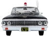 1964 Ford Galaxie 500 Police Car Mount Airy Mayberry Sheriff Black and White 1/43 Diecast Model Iconic Replicas 43-0364