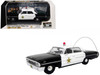 1964 Ford Galaxie 500 Police Car Mount Airy Mayberry Sheriff Black and White 1/43 Diecast Model Iconic Replicas 43-0364
