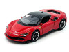 Ferrari SF90 Stradale Red with Black Top Speed Icons Series 1/64 Diecast Model Car Maisto 15700-24D-RD