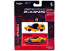 Ferrari SF90 Stradale Yellow with Black Top Speed Icons Series 1/64 Diecast Model Car Maisto 15700-24D-YL