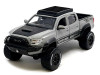 2023 Toyota Tacoma TRD PRO Off Road Pickup Truck Cement Gray with Black Hood and Roofrack Maisto Design Series 1/27 Diecast Model Car Maisto 32458WH