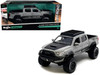 2023 Toyota Tacoma TRD PRO Off Road Pickup Truck Cement Gray with Black Hood and Roofrack Maisto Design Series 1/27 Diecast Model Car Maisto 32458WH