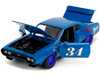 1972 Plymouth GTX #34 Blue with Graphics Bigtime Muscle Series 1/24 Diecast Model Car Jada 35218