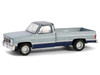 1985 GMC Sierra Classic K2500 Pickup Truck Silver Metallic and Midnight Blue Down on the Farm Series 9 1/64 Diecast Model Greenlight 48090D