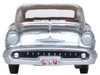 1957 Oldsmobile 88 Convertible Top Up Juneau Gray with White Top and Red Interior 1/87 (HO) Scale Diecast Model Car Oxford Diecast 87OC57003