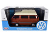 Volkswagen Type 2 T3 Camper Van Brown Metallic with Cream Top 1/24 Diecast Model Car Motormax 79594