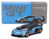 Lamborghini Aventador SVJ 63 Blu Aegir Blue Metallic with Carbon Top Limited Edition 1/64 Diecast Model Car Mini GT MGT00784