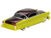 1954 Lincoln Capri Hot Rod Lime Yellow Metallic and Brown Metallic Limited Edition 1/64 Diecast Model Car Mini GT MGT00794