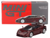 Bugatti EB110 GT Dark Red Metallic Limited Edition 1/64 Diecast Model Car Mini GT MGT00806