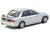 Mitsubishi Lancer GSR Evolution RHD Right Hand Drive Silver Metallic with Tarmac Cards Global64 Series 1/64 Diecast Model Tarmac Works T64G-048-SL