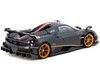 Pagani Imola Matt Black Carbon Fiber with Red Stripe Global64 Series 1/64 Diecast Model Tarmac Works T64G-TL046-BCF