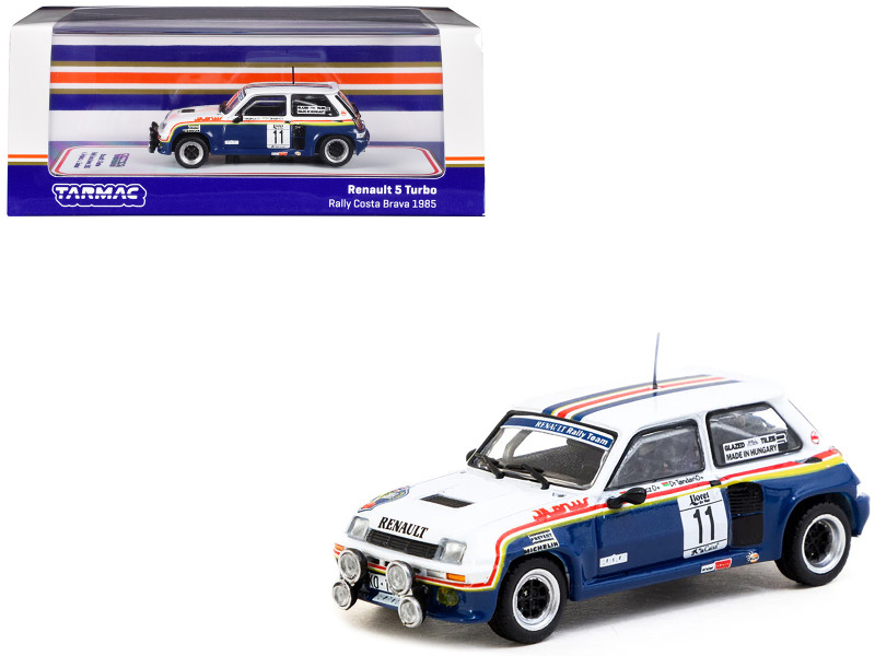 Renault 5 Turbo #11 Attila Ferjancz Janos Tandari Rothmans Racing Rally Costa Brava 1985 Hobby64 Series 1/64 Diecast Model Tarmac Works T64-TL060-85RCB11