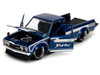 1972 Datsun 620 Pickup Truck Blue Metallic and Cream JDM Tuners Series 1/24 Diecast Model Car Jada 35953