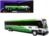 MCI D4500CT Commuter Coach Bus Metrolinx GO Transit Ontario White Green The Bus & Motorcoach Collection Limited Edition 504 pieces Worldwide 1/50 Plastic Model Iconic Replicas 50-0541