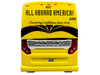 Prevost H3-45 Coach Bus All Aboard America Yellow Graphics Limited Edition 1/87 HO Diecast Model Iconic Replicas 87-0420