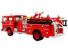 1973 Ward LaFrance Fire Engine Los Angeles County Fire Department Engine 51 Red 5 Alarm Series Limited Edition 1/87 HO Diecast Model Iconic Replicas 87-0536