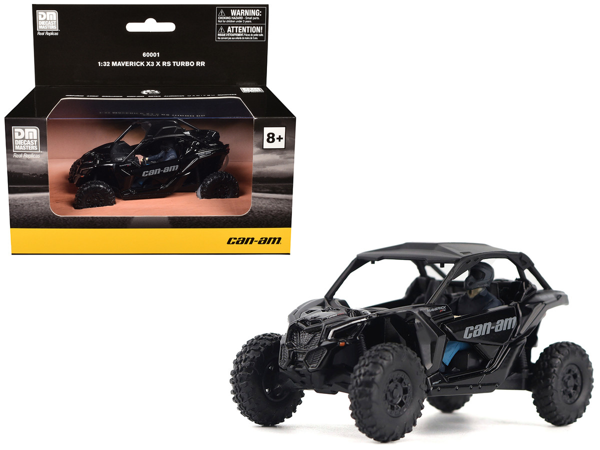 Can-Am Maverick X3 X RS Turbo RR Triple Black with Driver Figure 1
